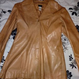 Vintage Tan Vinyl Jacket